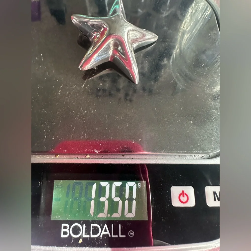 RARE Nestor Star Vintage Sterling Silver Pendant Pin 1980s